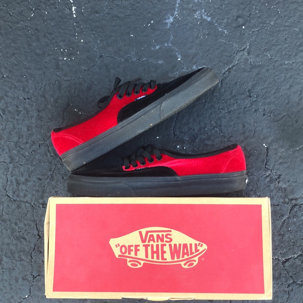 Vans Authentic (Velvet Tri Tone) Black/Multi